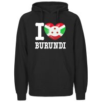 Herren Hoodie - I LOVE BURUNDI