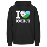 Herren Hoodie - I LOVE DSCHIBUTI
