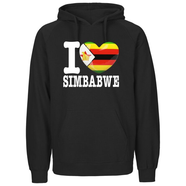 Herren Hoodie - I LOVE SIMBABWE