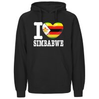Herren Hoodie - I LOVE SIMBABWE
