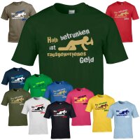T-Shirt - HALB BETRUNKEN...
