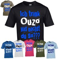 T-Shirt - ICH TRINK OUZO...