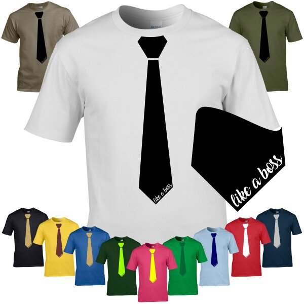 T-Shirt - KRAWATTE / LIKE A BOSS