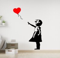 Wandtattoo - GIRL WITH BALLOON - Banksy