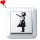 Lichtschalter-Aufkleber - GIRL WITH BALLOON - Banksy