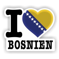 Aufkleber - I LOVE BOSNIEN