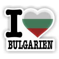 Aufkleber - I LOVE BULGARIEN