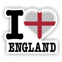 Aufkleber - I LOVE ENGLAND