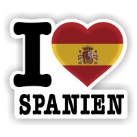 Aufkleber - I LOVE SPANIEN / SPAIN / ESPAÑA