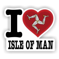 Aufkleber - I LOVE ISLE OF MAN