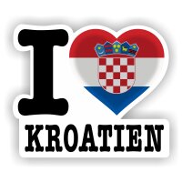 Aufkleber - I LOVE KROATIEN