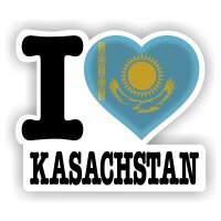 Aufkleber - I LOVE KASACHSTAN