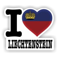 Aufkleber - I LOVE LIECHTENSTEIN