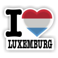 Aufkleber - I LOVE LUXEMBURG