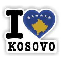 Aufkleber - I LOVE KOSOVO