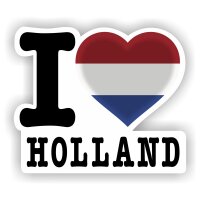 Aufkleber - I LOVE HOLLAND
