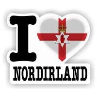 Aufkleber - I LOVE NORDIRLAND