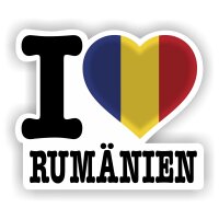 Aufkleber - I LOVE RUMÄNIEN