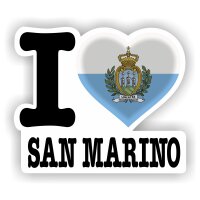 Aufkleber - I LOVE SAN MARINO