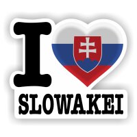 Aufkleber - I LOVE SLOWAKEI