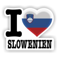 Aufkleber - I LOVE SLOWENIEN
