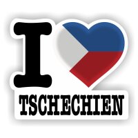 Aufkleber - I LOVE TSCHECHIEN