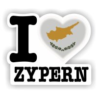 Aufkleber - I LOVE ZYPERN