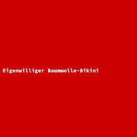 Eigenwilliger Baumwolle-Bikini