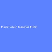 Eigenwilliger Baumwolle-Bikini