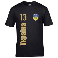 Herren Fan-Shirt - UKRAINE / kyrillisch