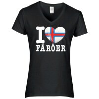 Damen T-Shirt - I LOVE FÄRÖER