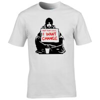 T-Shirt - KEEP YOUR COINS, I WANT CHANGE - Banksy