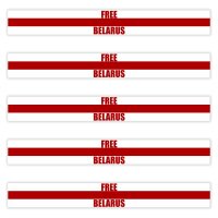 5 x Aufkleber - FREE BELARUS