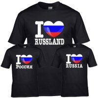 Herren T-Shirt - I LOVE RUSSLAND