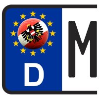 3 x Kennzeichen-Aufkleber - BALL - ÖSTERREICH ADLER