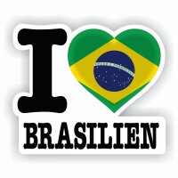 Aufkleber - I LOVE BRASILIEN