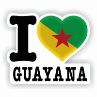 Aufkleber - I LOVE GUAYANA