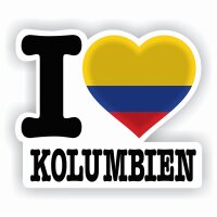 Aufkleber - I LOVE KOLUMBIEN