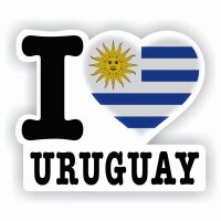 Aufkleber - I LOVE URUGUAY