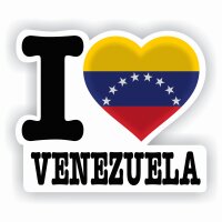Aufkleber - I LOVE VENEZUELA