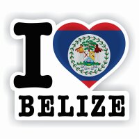 Aufkleber - I LOVE BELIZE
