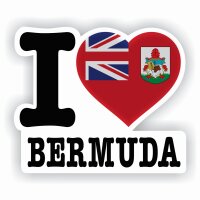 Aufkleber - I LOVE BERMUDA