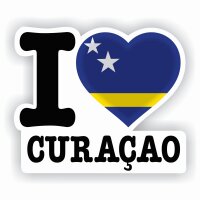 Aufkleber - I LOVE CURACAO