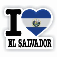 Aufkleber - I LOVE EL SALVADOR