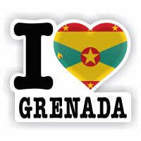 Aufkleber - I LOVE GRENADA