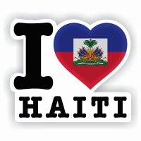 Aufkleber - I LOVE HAITI