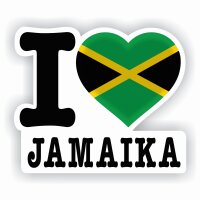 Aufkleber - I LOVE JAMAIKA