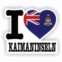 Aufkleber - I LOVE KAIMANINSELN