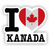 Aufkleber - I LOVE KANADA
