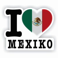 Aufkleber - I LOVE MEXIKO